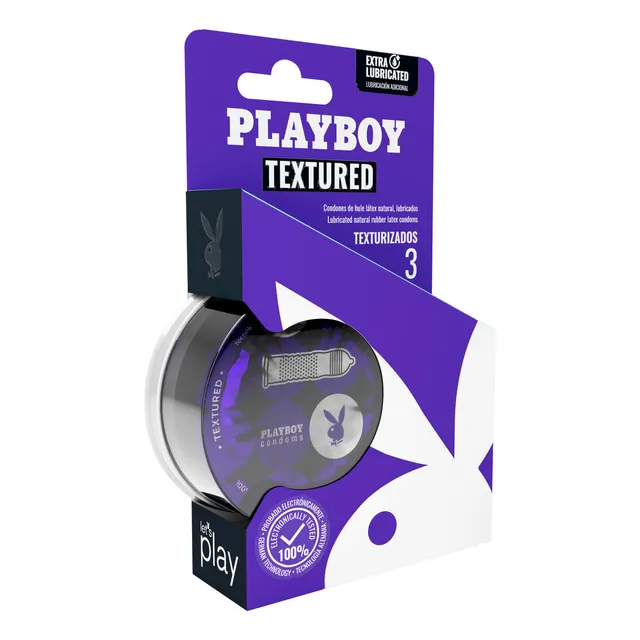 Playboy Condoms - 18 Condones Texturizados - 6 Paquetes