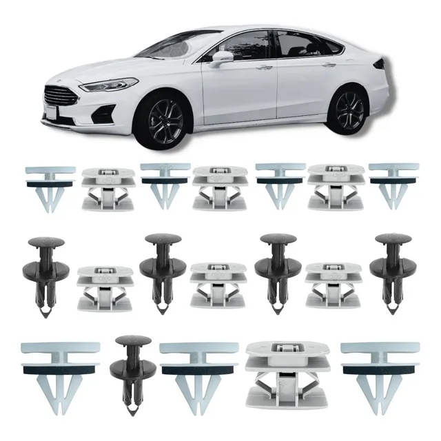 Kit 19 Grampo Presilha Spoiler Lateral Fusion 2013 2014 2015