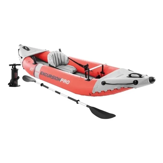 Bote Kayak Inflable Excursión Pro K1 Intex. 3.05m Piscina