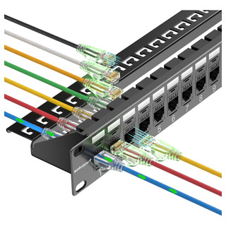 Patch Panel 24 Portas Cat6 Com Acoplador Keystone, Rede C... Patch Panel 24 Portas Cat6 Com Acoplador Keystone, Rede C...