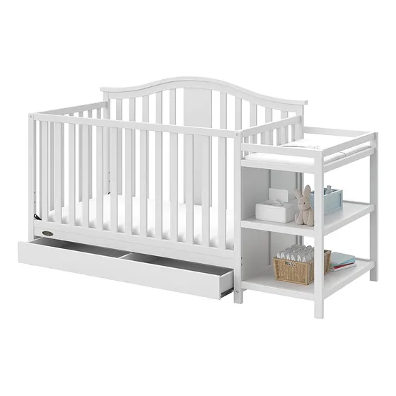 Graco Solano 5-en-1 Cuna Convertible Y Cambiador Con Cajón (