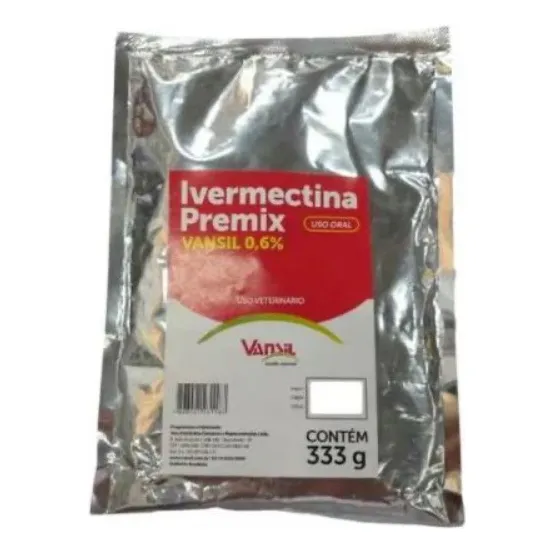 Ivermectina Pó Premix Vansil 0,6% 333 Gramas