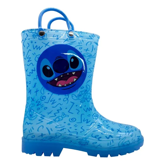 Botas De Lluvia Infantiles Stitch Talle 24 Al 30 Oficial