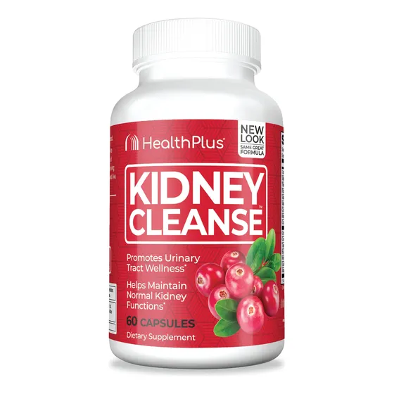 60 Cápsulas De Kidney Cleanse Health Plus Con Coq10 Y Aránda