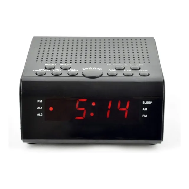 Radio Altavoz Reloj Despertador Digital Alarma Pantalla