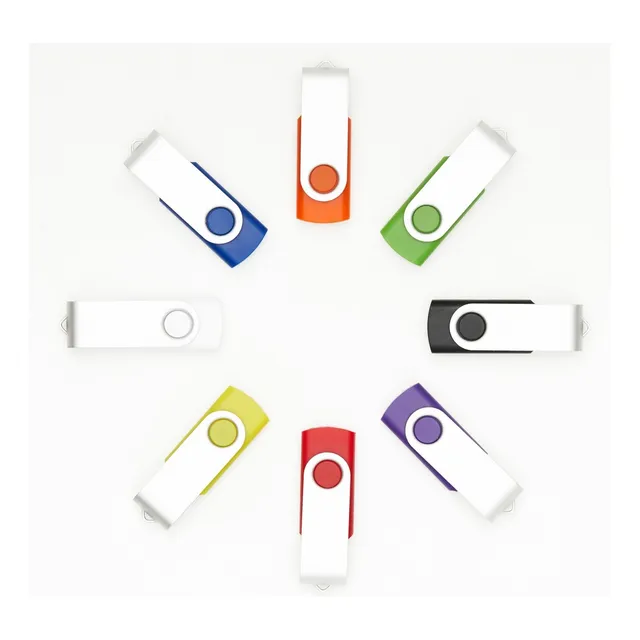 50 Usb 2.0 Pendrives 128mb, 5 Colores Aleatorios