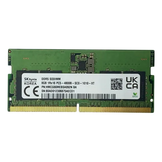 Memória Notebook Skhynix 8gb Ddr5-4800 Hmcg66mebsa092n