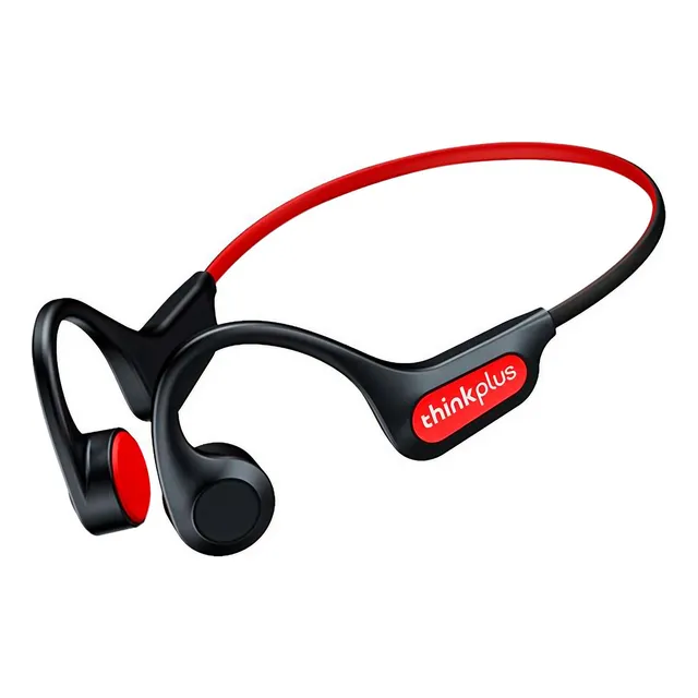 Auriculares Bluetooth de conducción ósea Lenovo X3 Pro, color negro/rojo