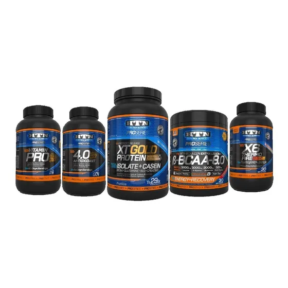 Xt Gold + Beta Bcaa + Vitamin Pro + X6 Thermo Fire + Antioxidant Pro Series Htn 
