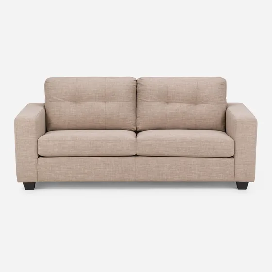 Sofá Rosen Mira 3 Cuerpos Tela Beige