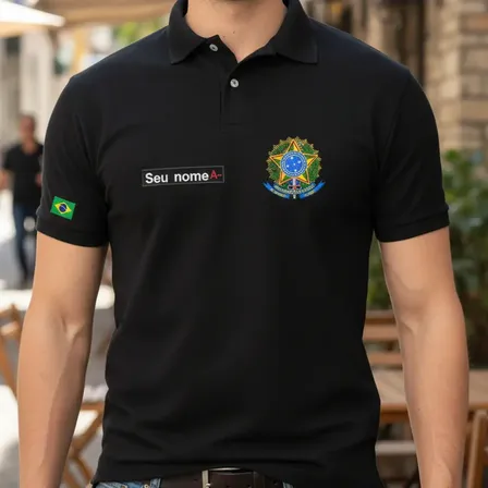 Camisa Polo Masculino Justiça Eleitoral Bordado