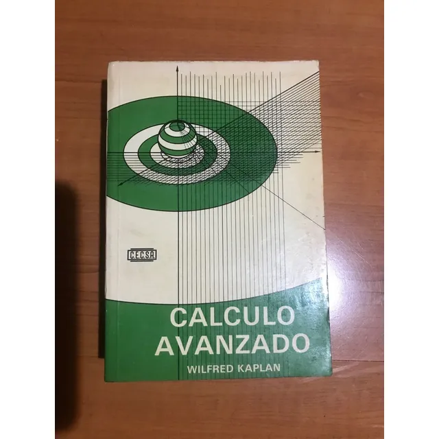 Calculo Avanzado Wilfred Kaplan