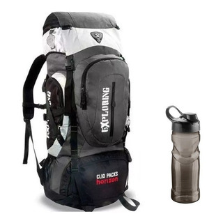 Mochila Camping Reforçada Trilha 70l Impermeåvel + Squeeze Mochila Camping Reforçada Trilha 70l Impermeåvel + Squeeze