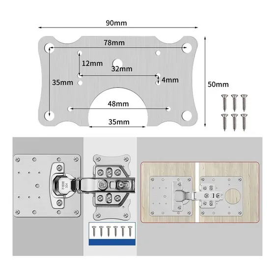 Kit De Placas Para Reparación De Bisagras