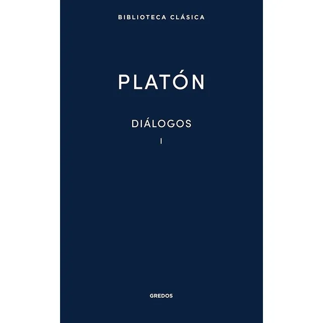 Diálogos 1 de Platón Editorial Gredos En Español Tapa Dura