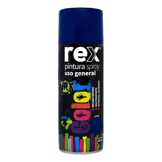 Pintura Spray General Color Azul 400 Ml Rex 60003
