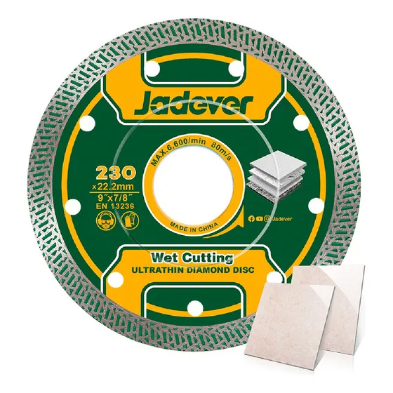 Disco Diamantado Ultrafino 230mm Jddc4k05 Jadever Color Verde