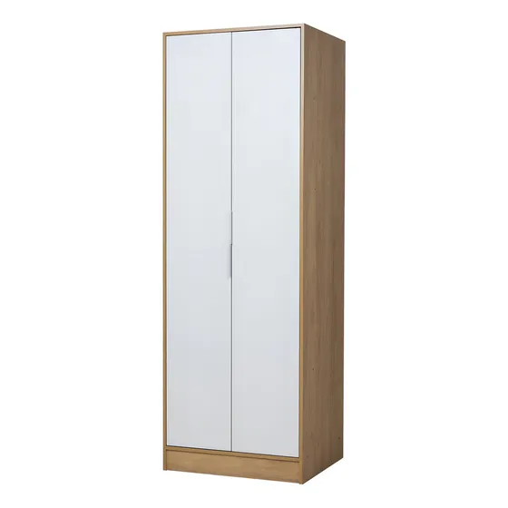 Placard Ropero Premium Vestidor Moderno 2ptas Hickory Blanco Color Hickory / Blanco