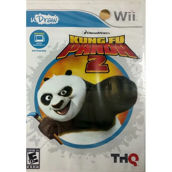 Jogo Udraw Kung Fu Panda 2 Nintendo Wii Mídia Físi S/ Tablet