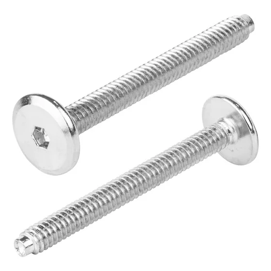 Tornillo Conector Union Niquelado Muebles 6cm X 1/4 1200 Uds