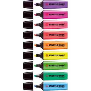 Marca Texto Boss Stabilo Neon - Kit Com 9 Cores Marca Texto Boss Stabilo Neon - Kit Com 9 Cores