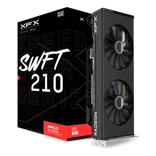 Tarjeta De Video Xfx Radeon Rx 7700 Xt Swft 210 12gb Gddr6