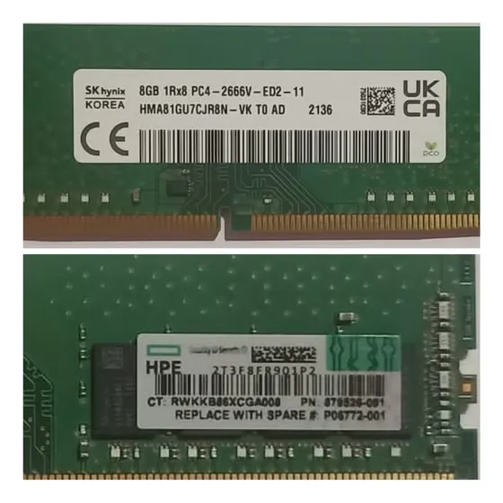 Memoria Ram Para Servidor. Hynix Hma81gu7cjr8n-vk 8gb
