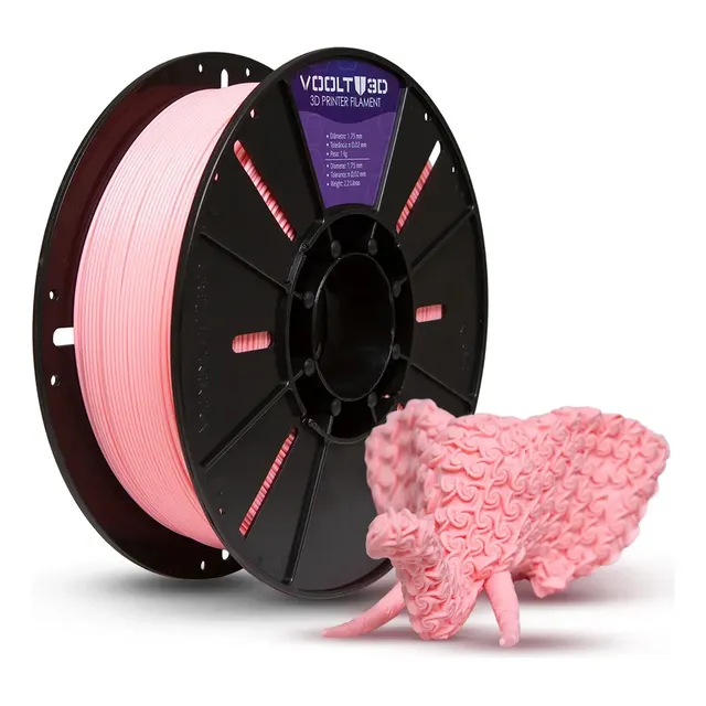 Filamento Pla Rosa Bebê Velvet 1kg Imprimr Peças Voolt3d
