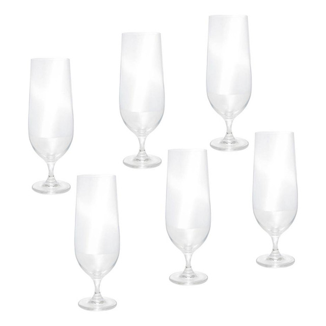 6 Taças De Cerveja Wolff Columba De Cristal Ecológico 470ml 6 Taças De Cerveja Wolff Columba De Cristal Ecológico 470ml