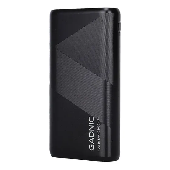 Cargador Portátil Gadnic Power Bank 20000mah 2 Usb Color Negro Carga Rápida