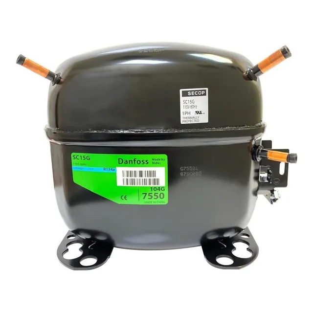 Compresor Danfoss 1/2hp+ Sc15g 104g7550 R134a 110v/1ph/60hz