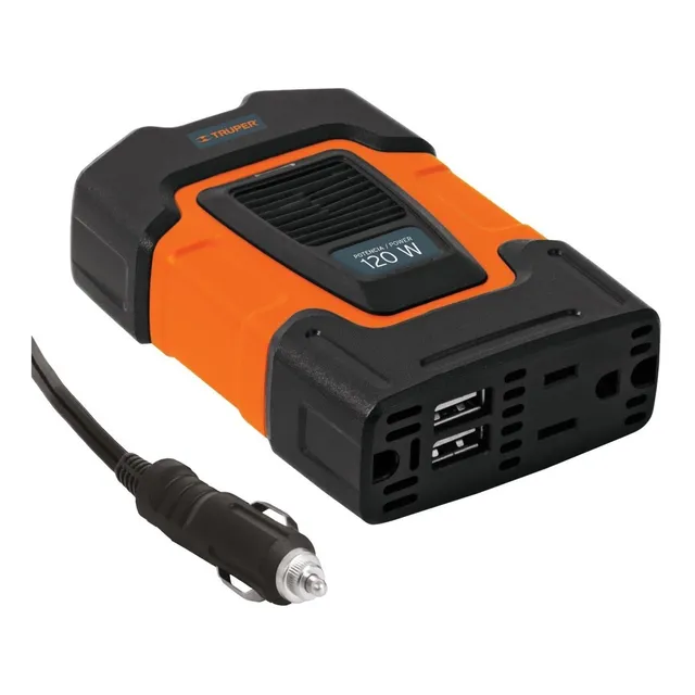 Inversor De Corriente Para Auto 120w Truper Inco-100 