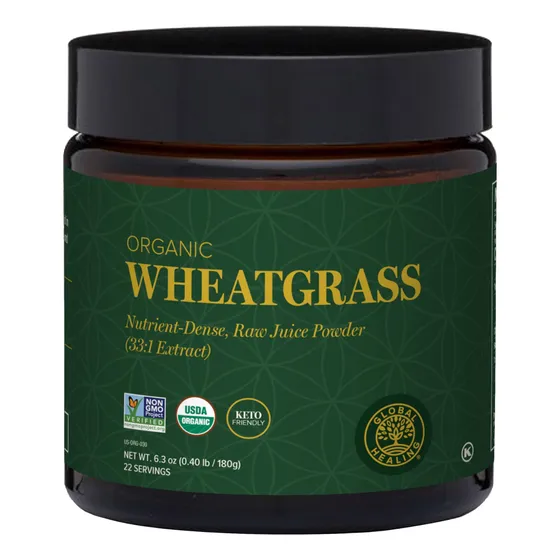 Hierba De Trigo En Polvo Global Healing, 180 G, Densa En Nut