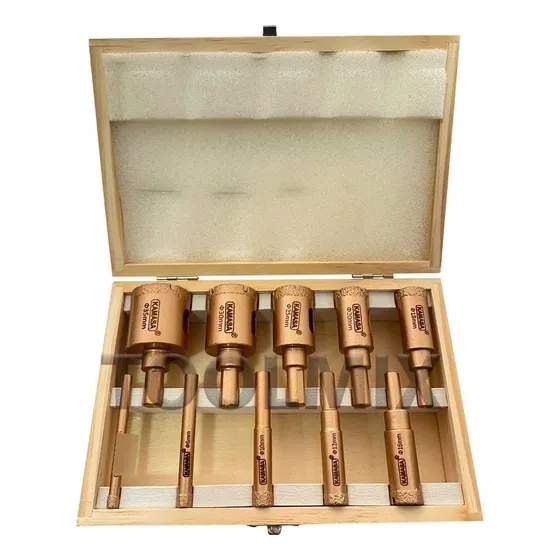Set Brocas Copa Sierra Cerámica Mármol Vidrio Diamantadas