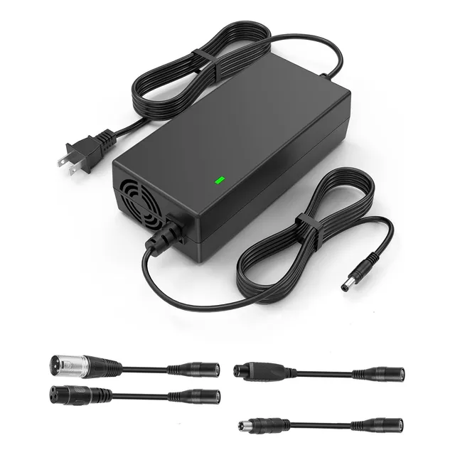 Cargador De Baetrias 54.6v 2a Con Cabezales De Salida.