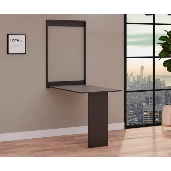 Mesa Dobrável Retrátil De Parede 2 Lugares (100 Cm) Preto