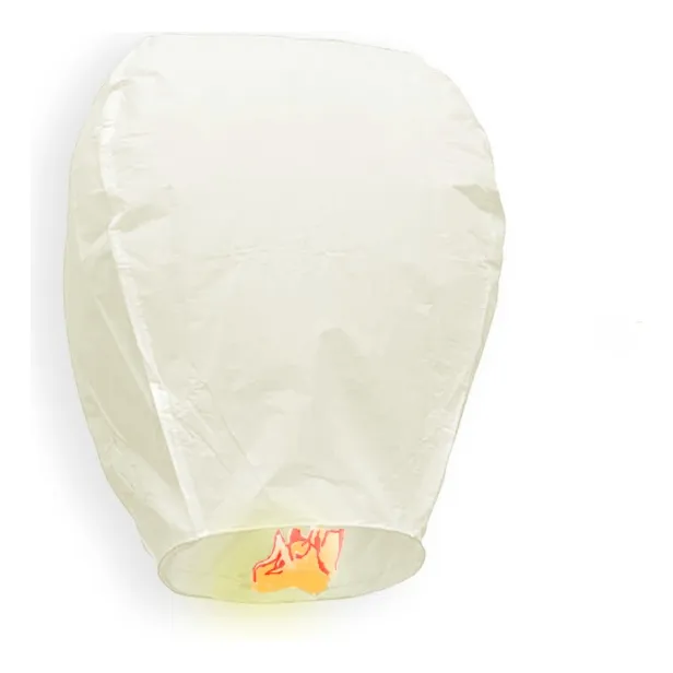 Globo Cantoya, Globo Del Deseo // Color Blanco X 1 Und 