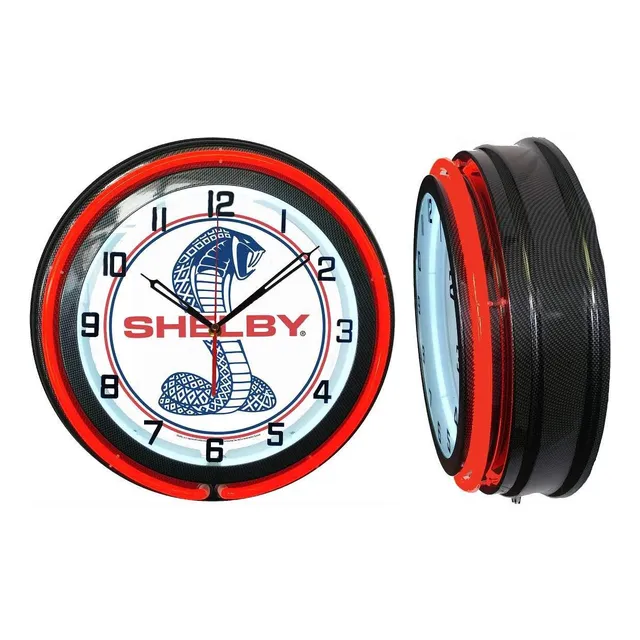 18  Rojo Shelby Snake Doble Neon Fibra Carbono Como Reloj