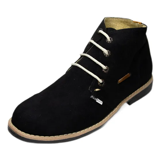 Botin Hombre Casual Ante Negro Gabo - Manolo 441