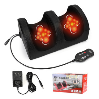 Masajeador Eléctrico De Pies Pierna Shiatsu Rodillo Rc 6mode Color Negro Masajeador Eléctrico De Pies Pierna Shiatsu Rodillo Rc 6mode Color Negro