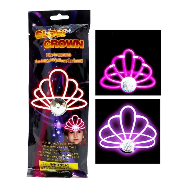 Corona O Tiara Luminosa Glow Stick Fiesta Neon