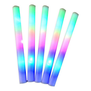 Bastão De Espuma Led Intermitente Colorido Glow Sticks Cheer Bastão De Espuma Led Intermitente Colorido Glow Sticks Cheer