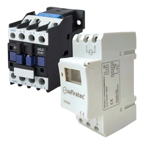 Temporizador Digital Timer + Contator Motor Bomba Até 3cv