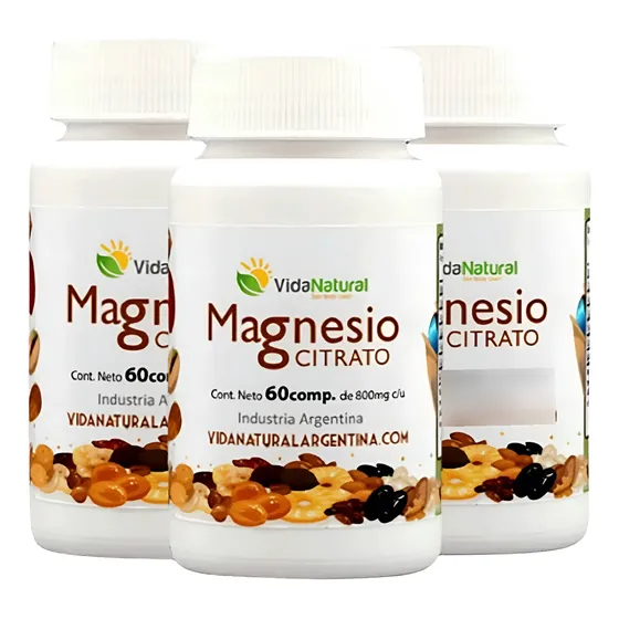 Magnesio Citrato X 3 Meses - 180 Comprimidos Suplemento