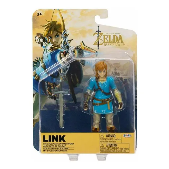 Figura Nintendo Articulada De Link Zelda Botw De 4 Pulgadas