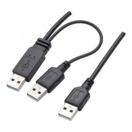 Cabo Y Usb 2.0 A Macho Para 2 X Usb 2.0 A Macho