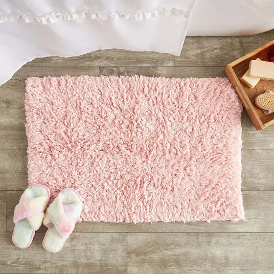 Alfombrilla Baño Antideslizante (31.9 X 19.7 In) Color Rosa