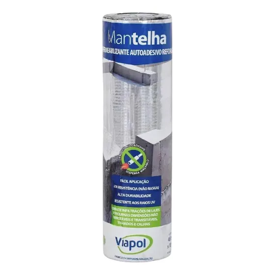 Membrana Auto Adhesiva Viapol  45cm X 10mt