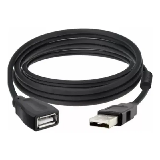Cabo Extensor Usb 3 Metros Com Filtro Exbom 2.0 Am/af Cor Preto