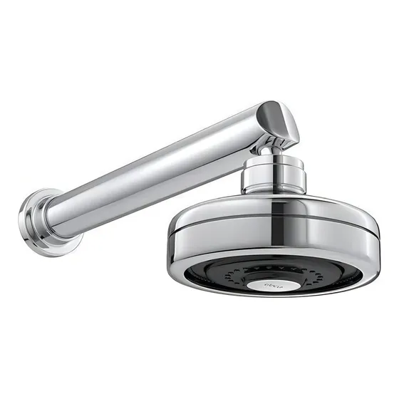 Deca chuveiro Acqua Plus com entrada de ar reta prateada